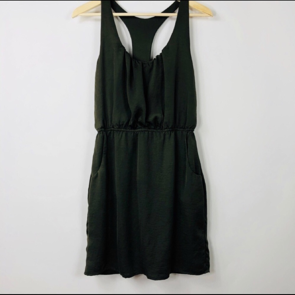 ⛱️City Triangles - Army Green Racerback Mini Dress - M